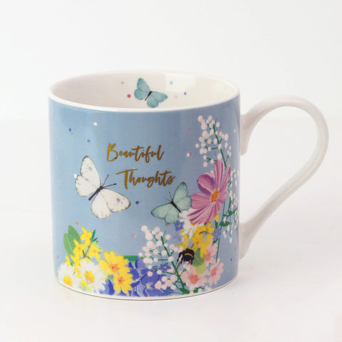 Belly Button Designs China Mug - Meadow Beauitful Thoughts Mug