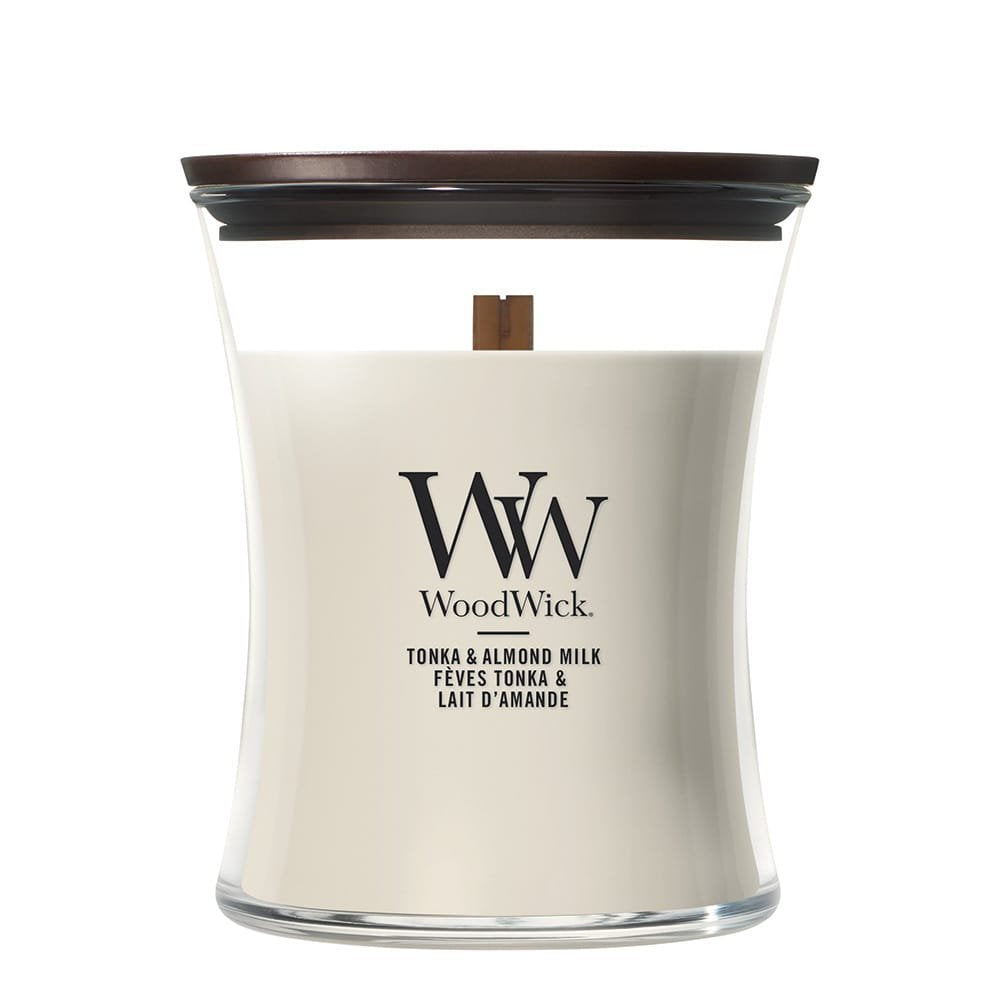 Medium Hourglass Candle - Tonga And Almond Milk