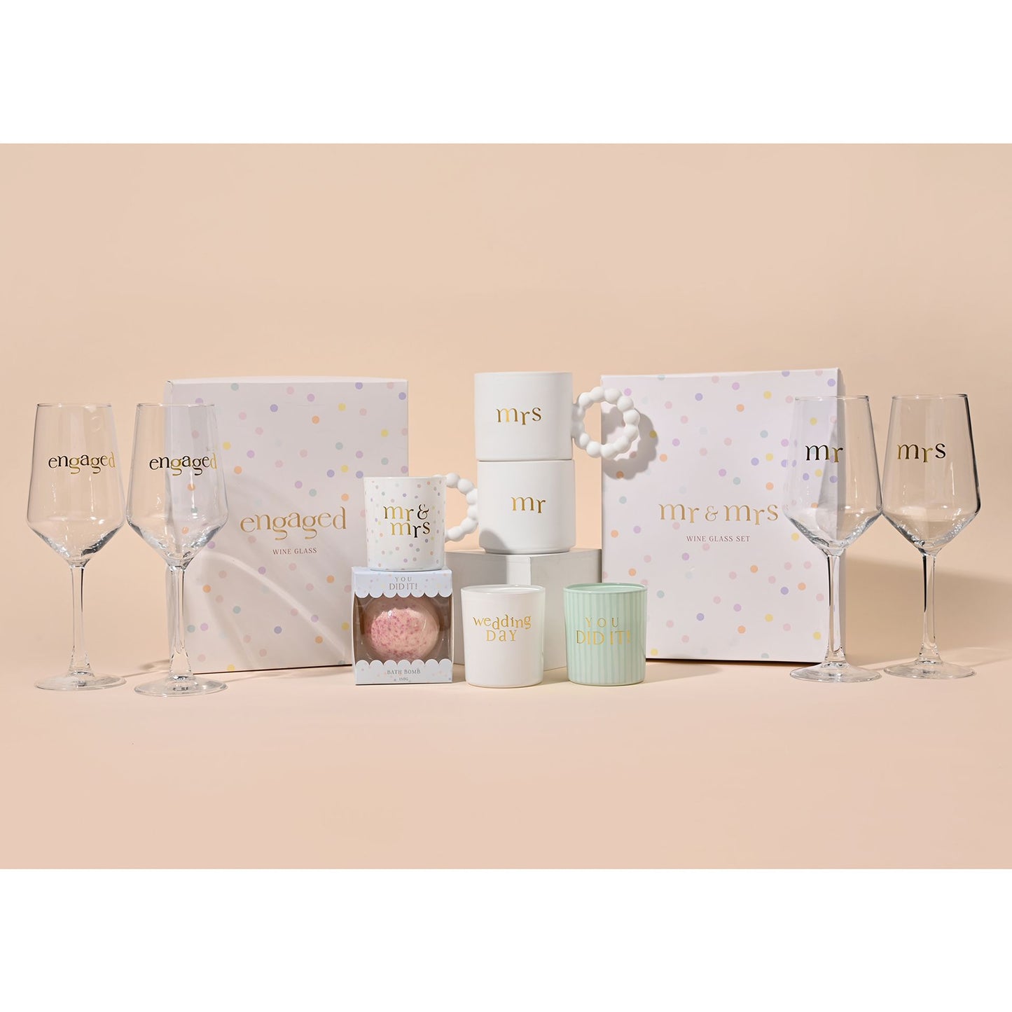 Confetti - Mr & Mrs Candle
