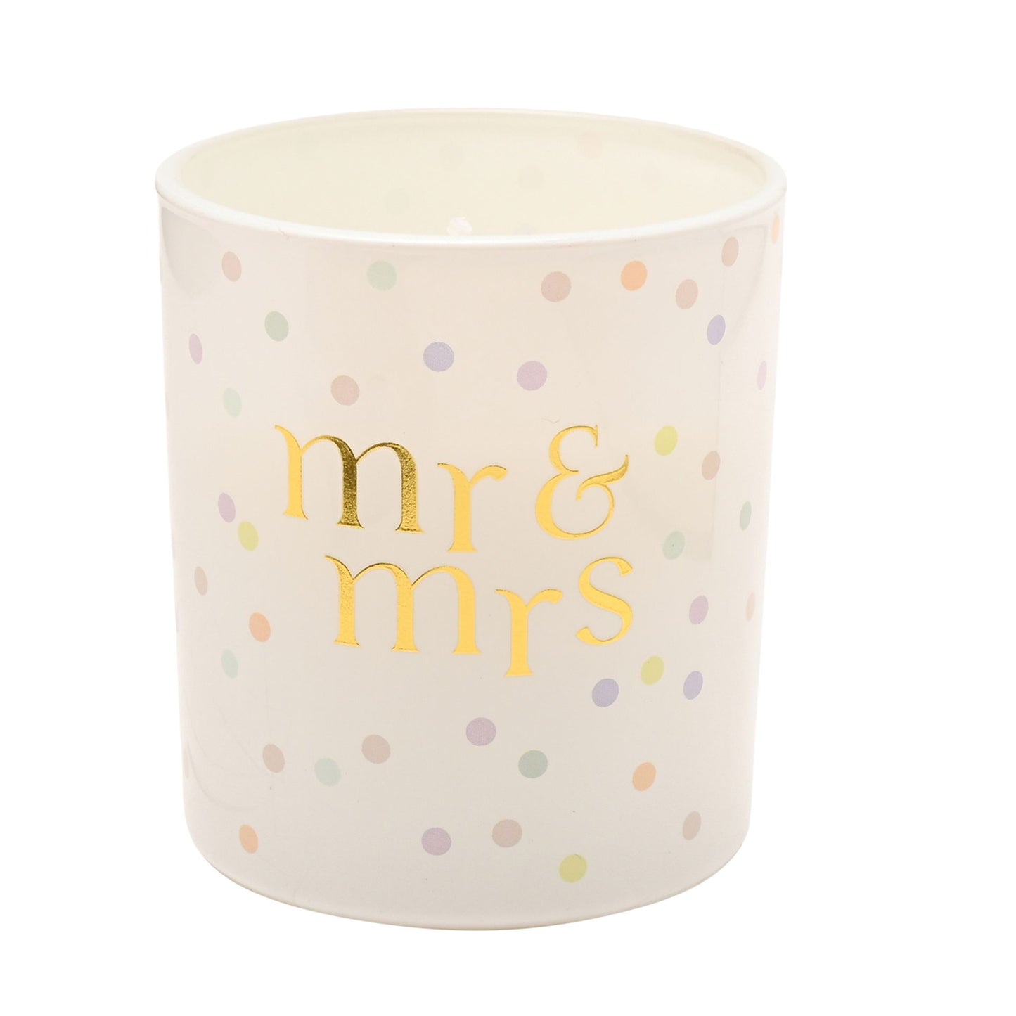 Confetti - Mr & Mrs Candle