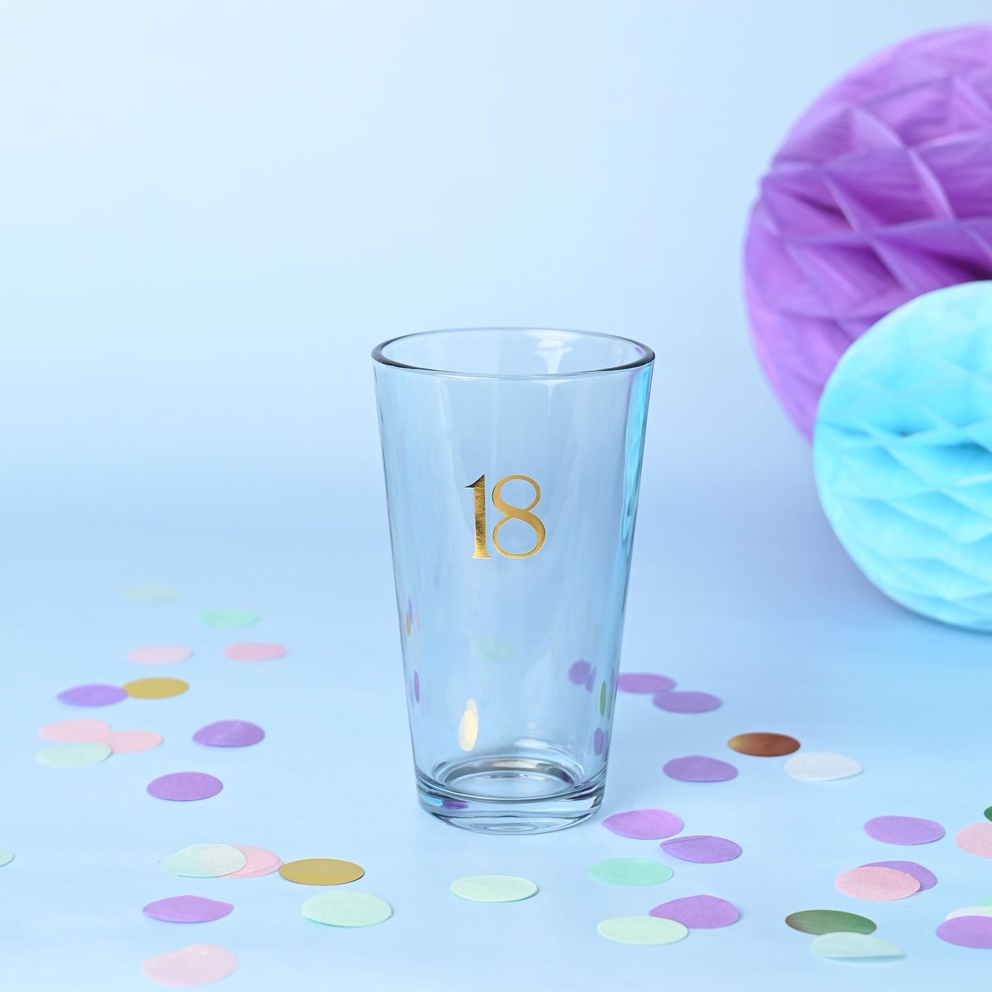 Confetti Beer Glass - 18th