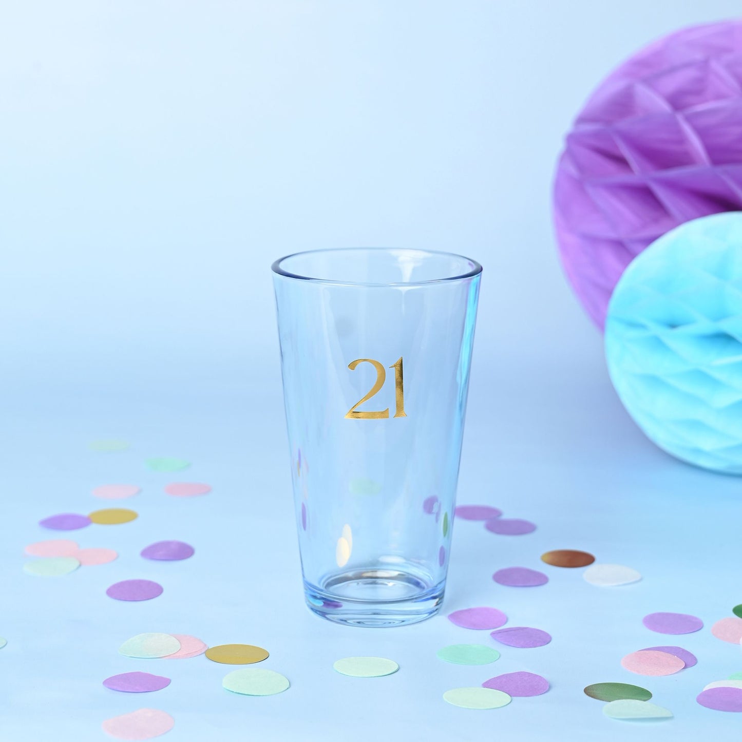 Confetti Beer Glass - 21st