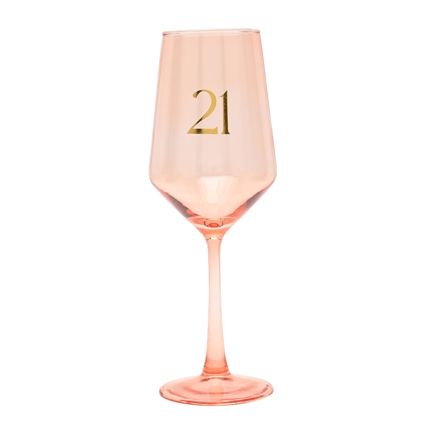 Confetti Wine Glass - 21st