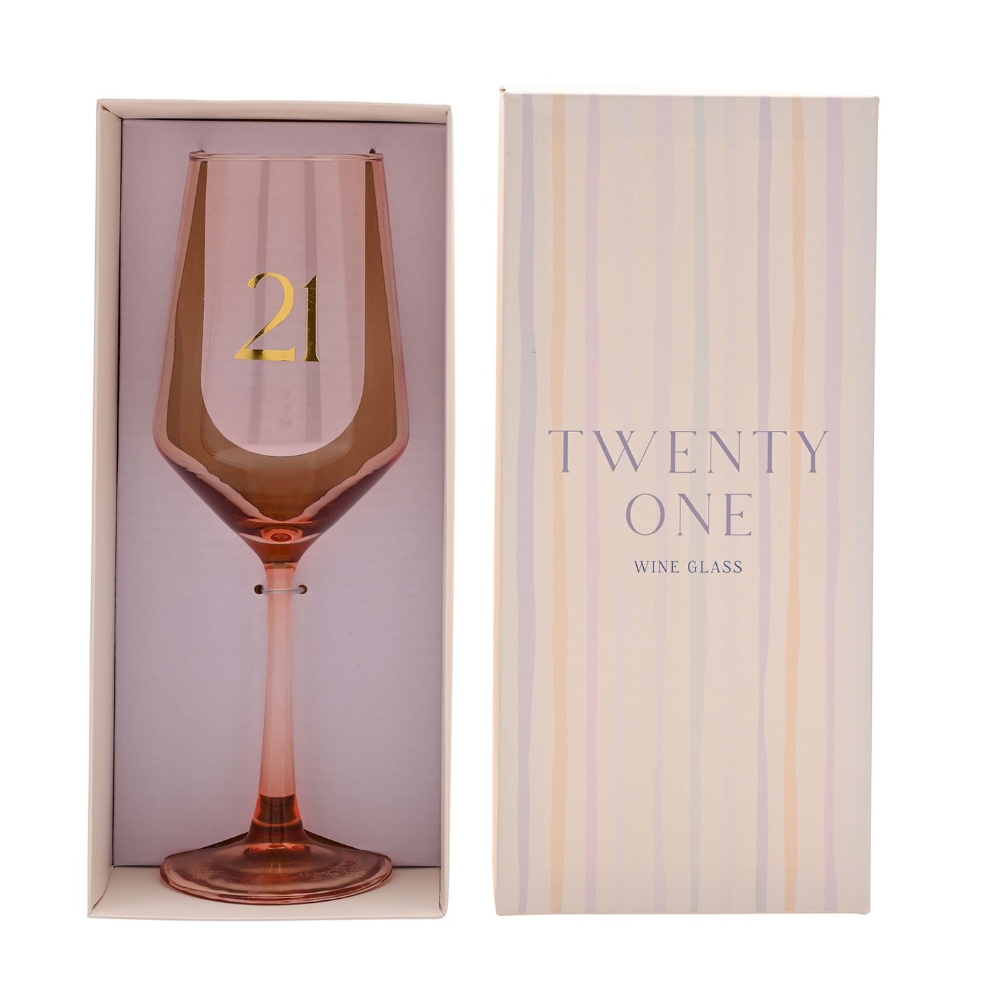 Confetti Wine Glass - 21st