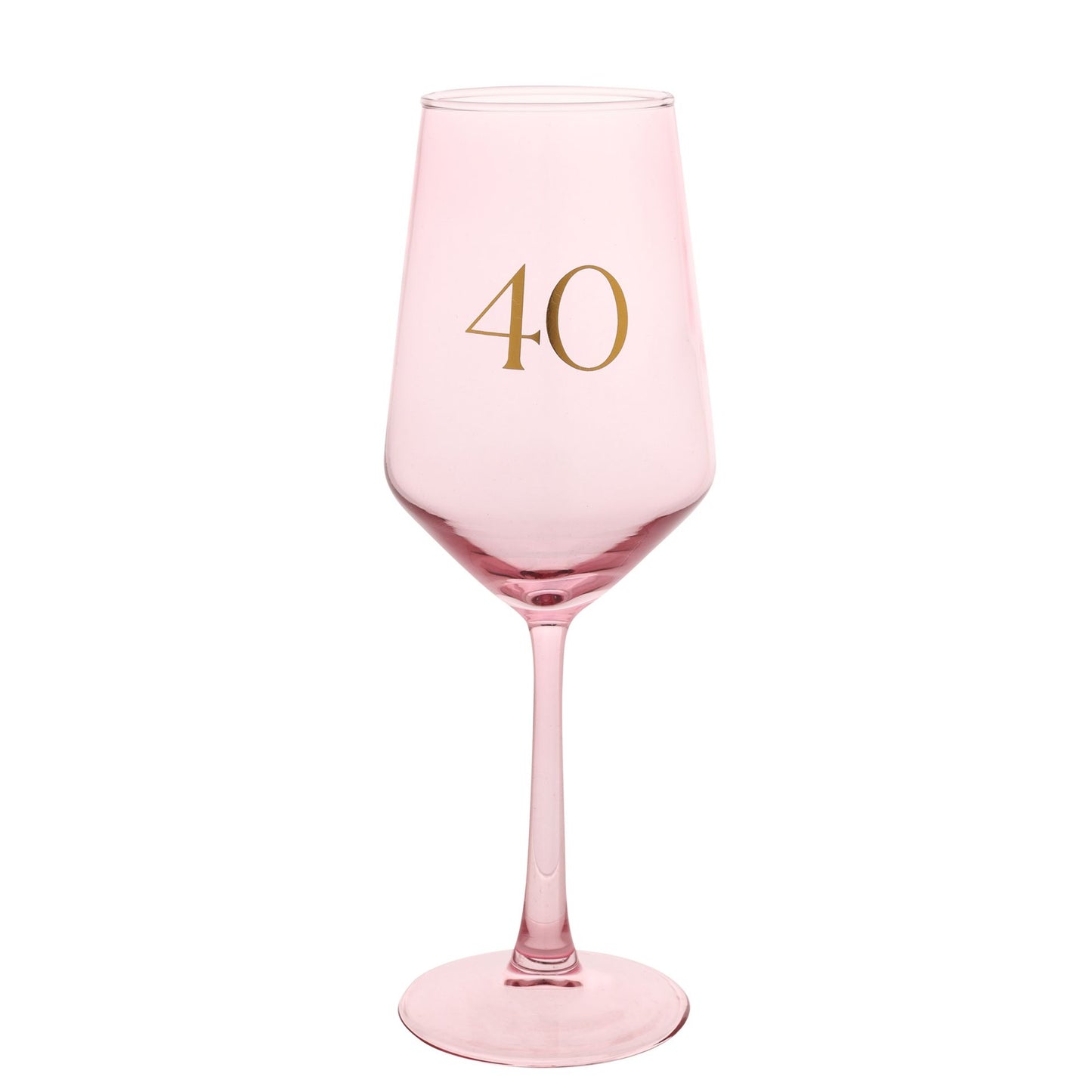 Confetti Wine Glass - 40th