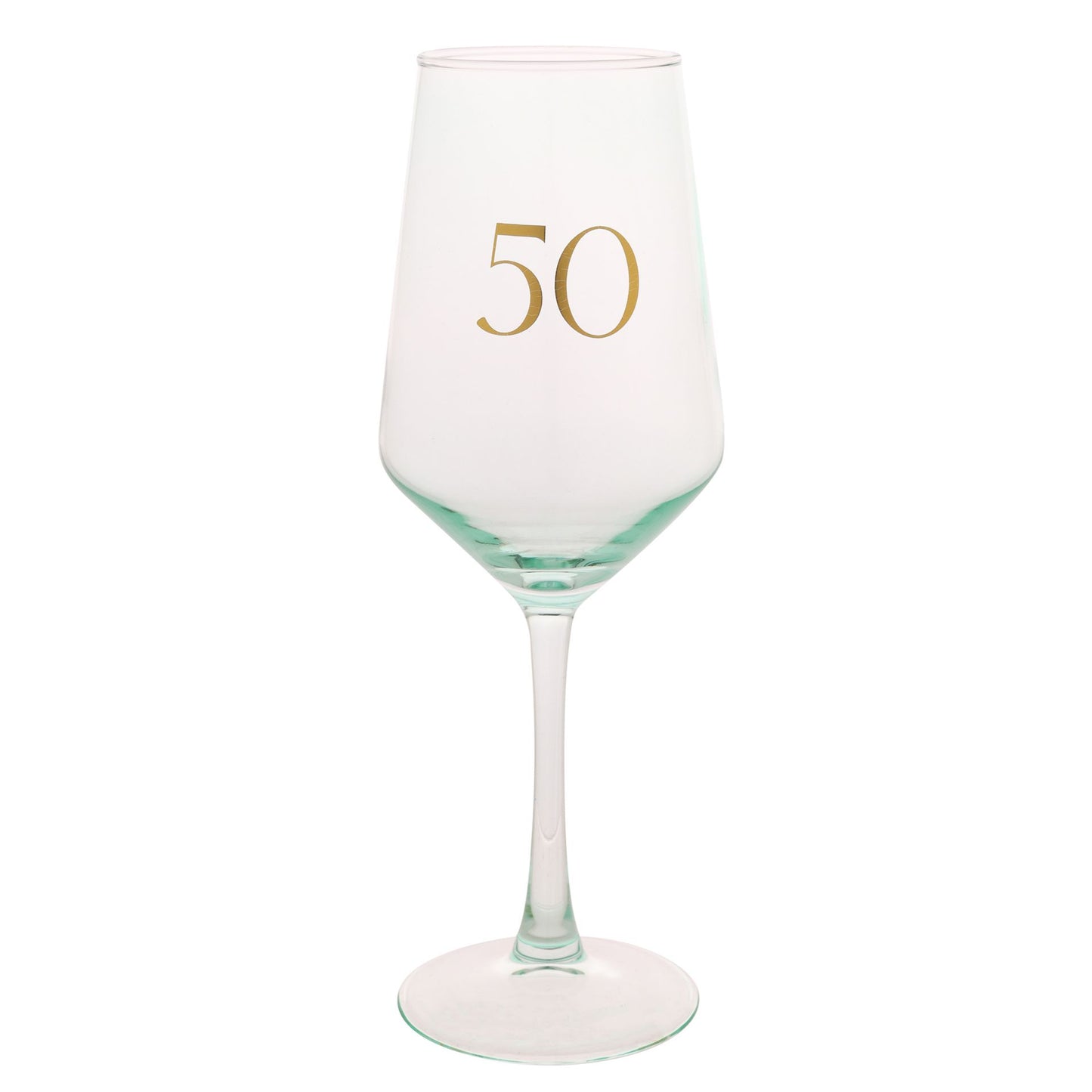 Confetti Wine Glass - 50th