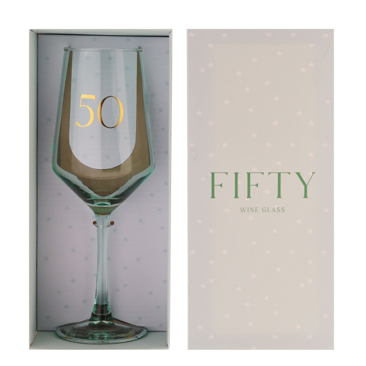 Confetti Wine Glass - 50th