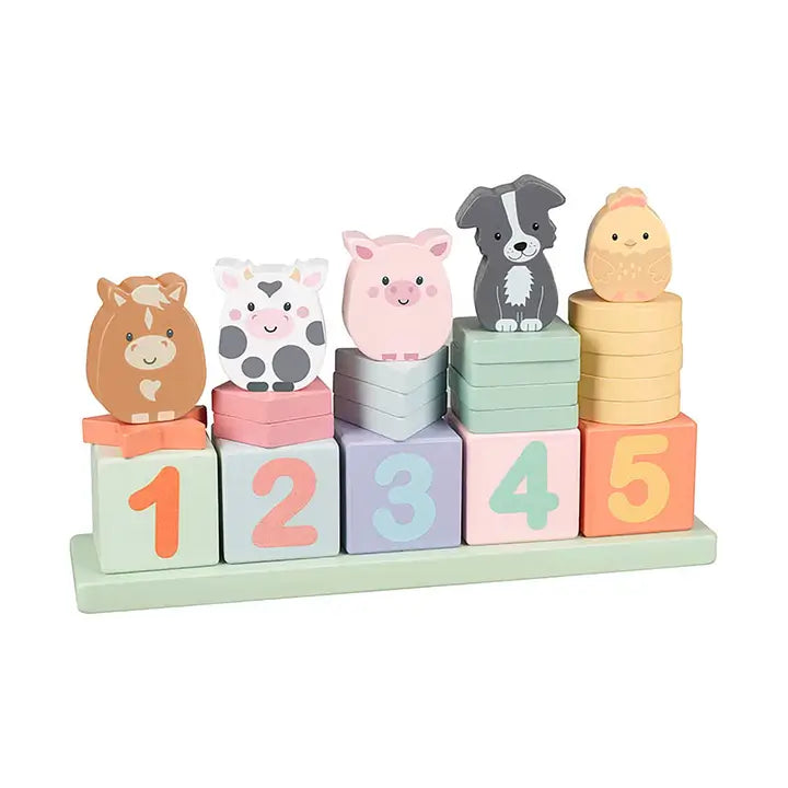 Farmyard Wooden Animal Counting Game