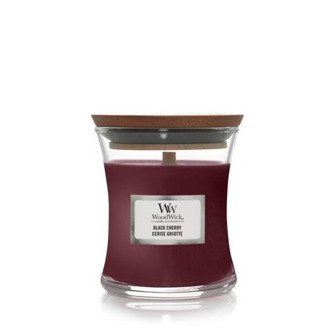 Woodwick - Mini Hourglass candle - Black Cherry