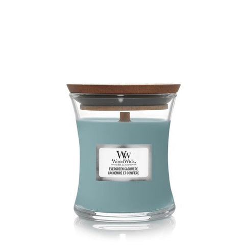 Woodwick - Mini Hourglass candle - Evergreen Cashmere