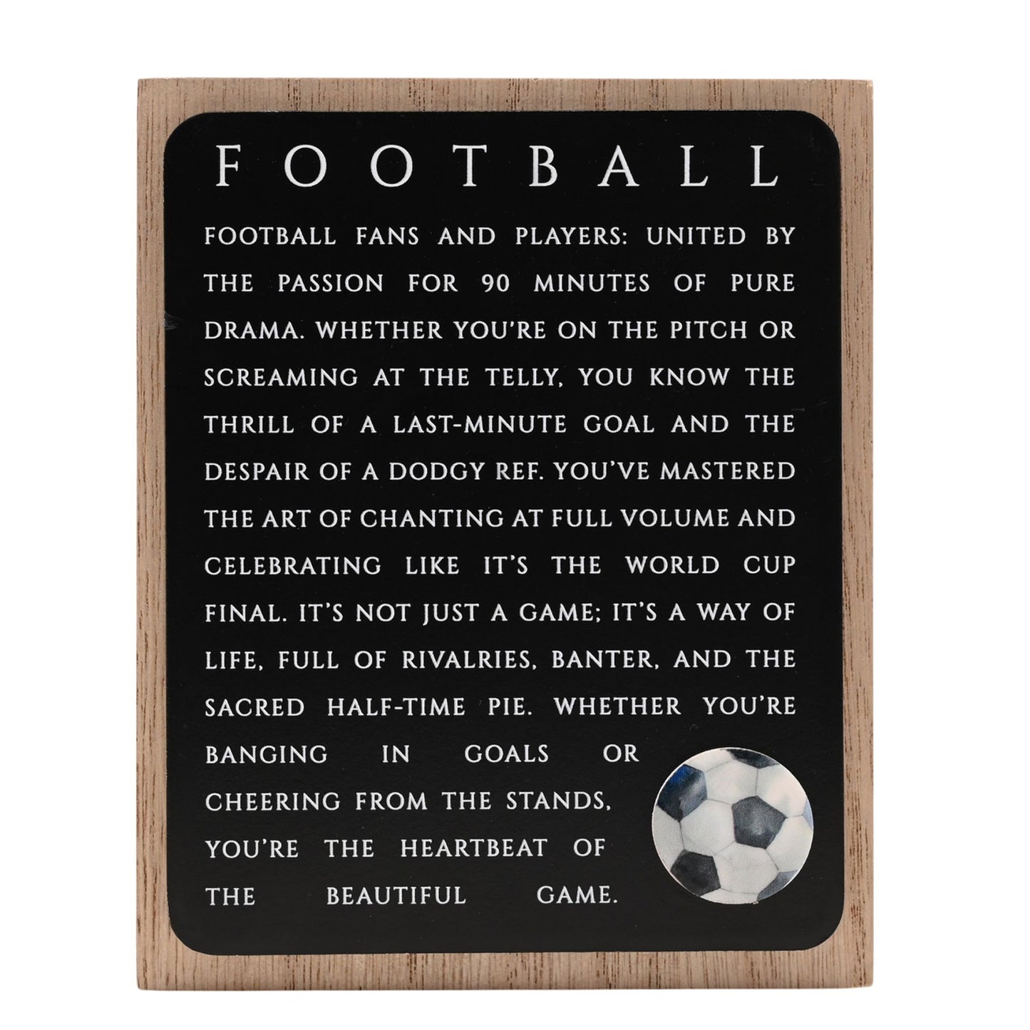 Harvey Mankin - Football Plaque