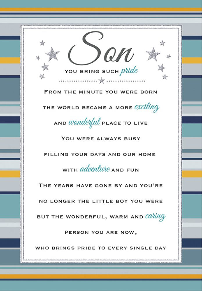 Heartfelt Wishes - Son
