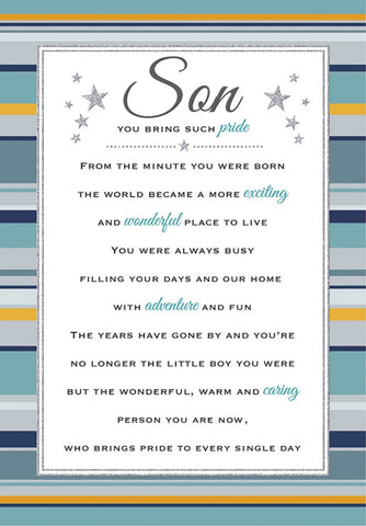 Heartfelt Wishes - Son