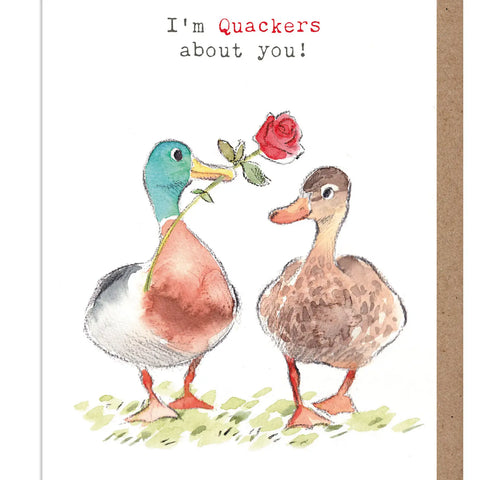 Love Card - Quackers About You - Ducks