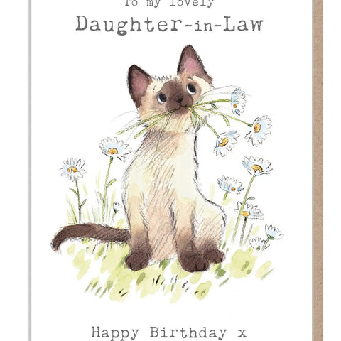 Daughter-in-Law Birthday Card - To My Lovely Daughter-in-Law