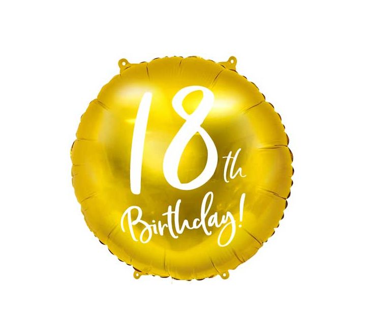 18” Balloon - PartyDeco - 18th Birthday