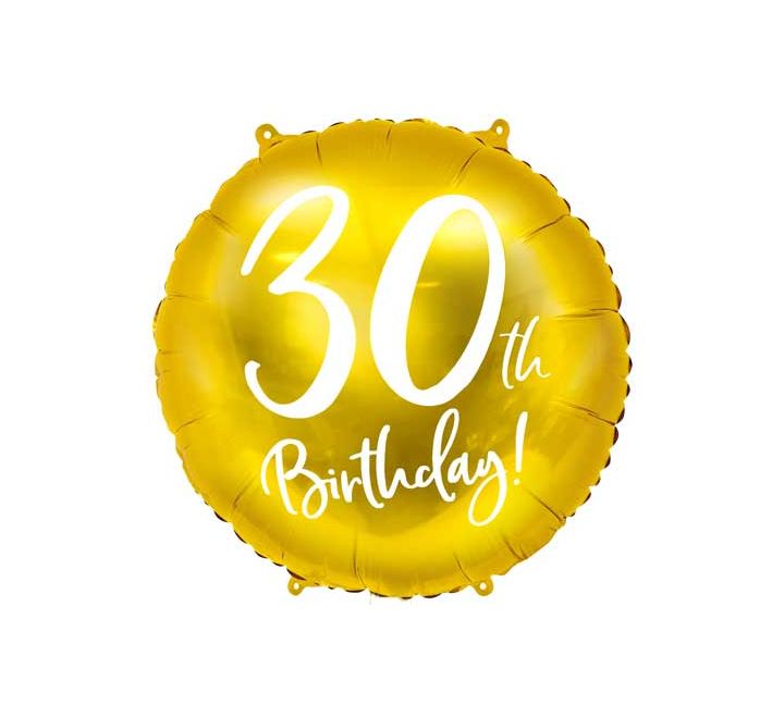 18” Balloon - PartyDeco - 30th Balloon