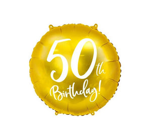 18” Balloon - PartyDeco - 50th Balloon