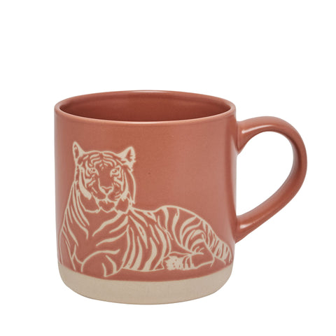 Naturecraft Tiger Ceramic Wax Resistant Mug