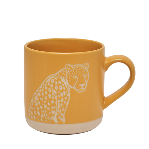 Naturecraft Cheetah Ceramic Wax Resistant Mug