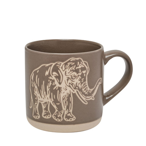 Naturecraft Elephant Ceramic Wax Resistant Mug