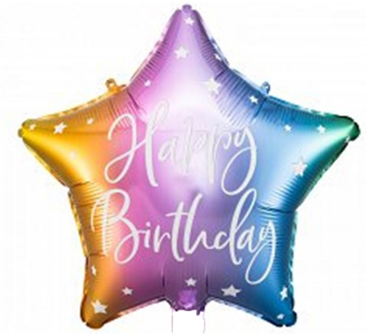 18” Birthday Balloon - PartyDeco - Rainbow Happy Birthday