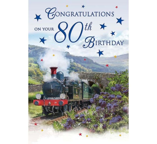 Male 80th Birthday Train