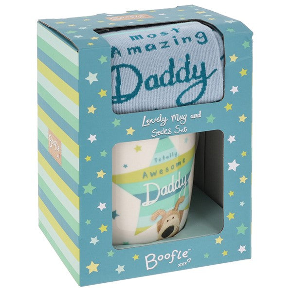 Boofle Male Mug & Sock Gift Set - Daddy
