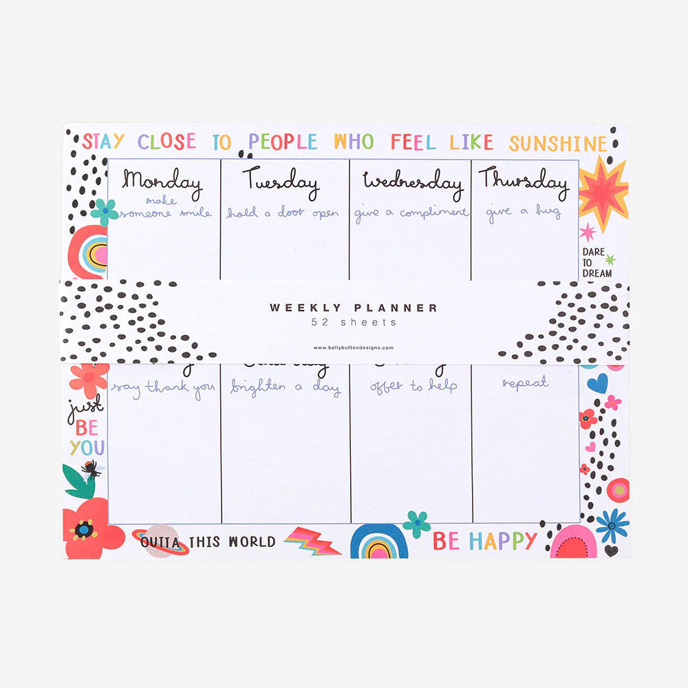 Belly Button Designs Weekly Planner - Electric Dreams
