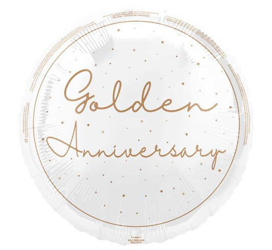 18” Balloon - Unique - Golden Anniversary