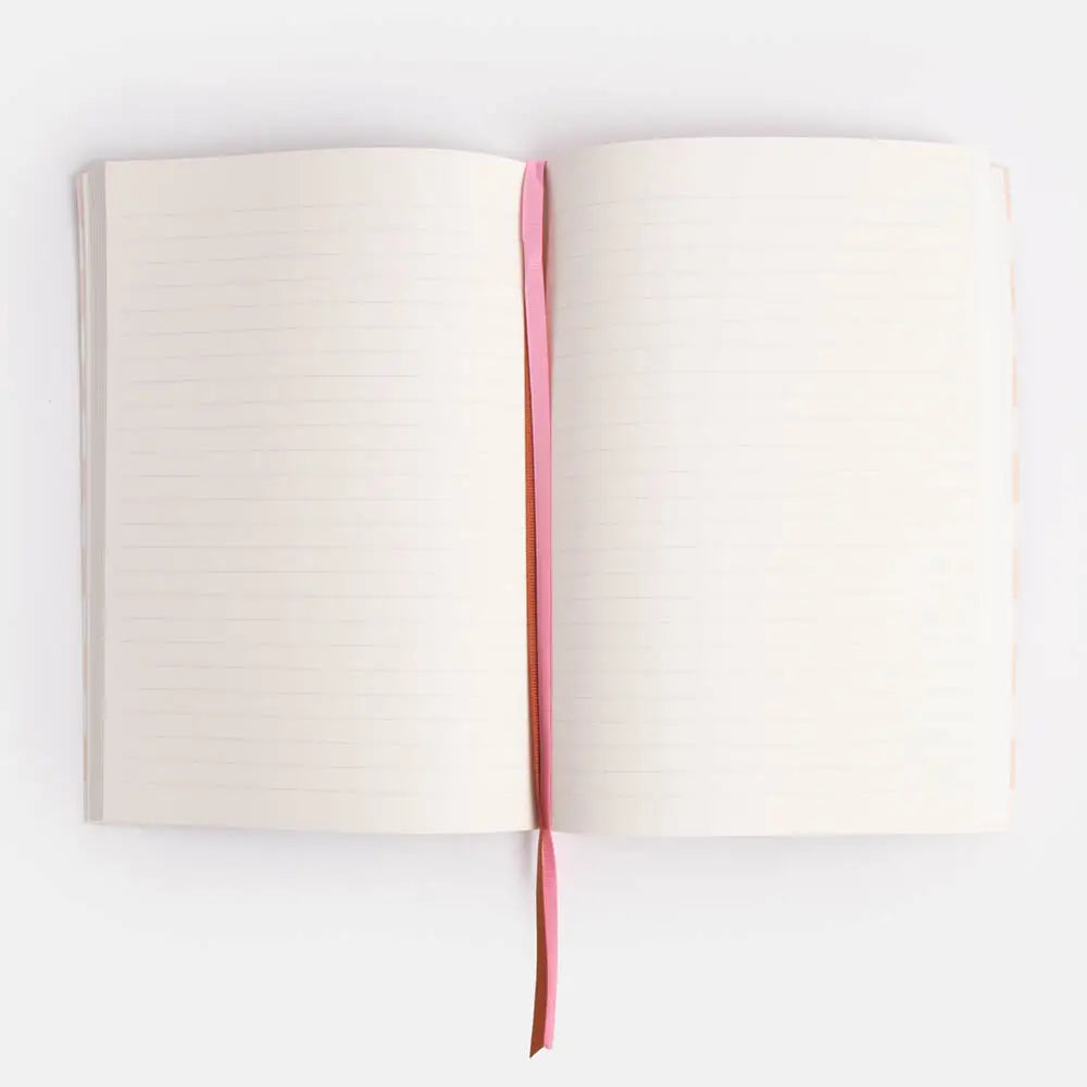 A5 Notebook - Charcoal Mono Flower