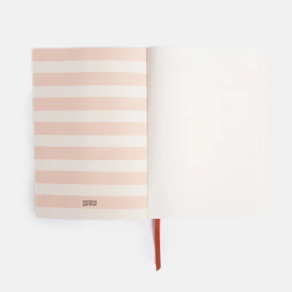 A5 Notebook - Charcoal Mono Flower