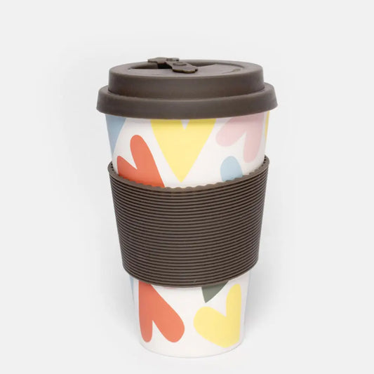 Caroline Gardner Plant Based Coffee Cup - Hearts