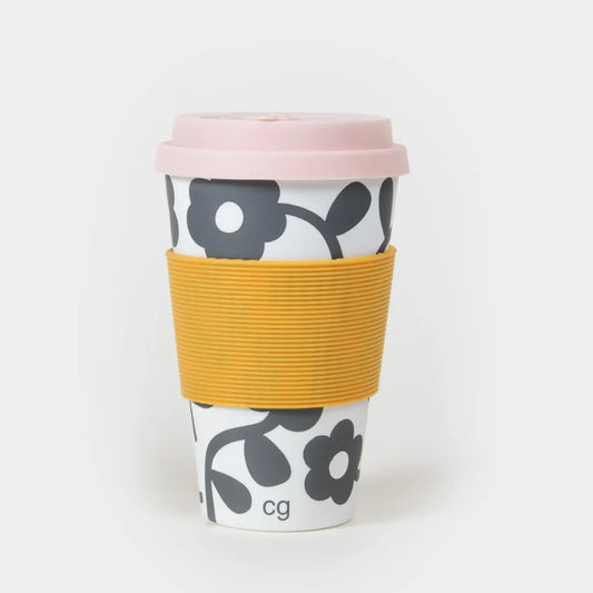 Caroline Gardner Plant Based Coffee Cup - Mono Floral