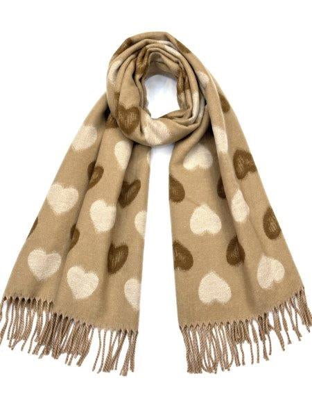 Reversible Retro Heart - Camel