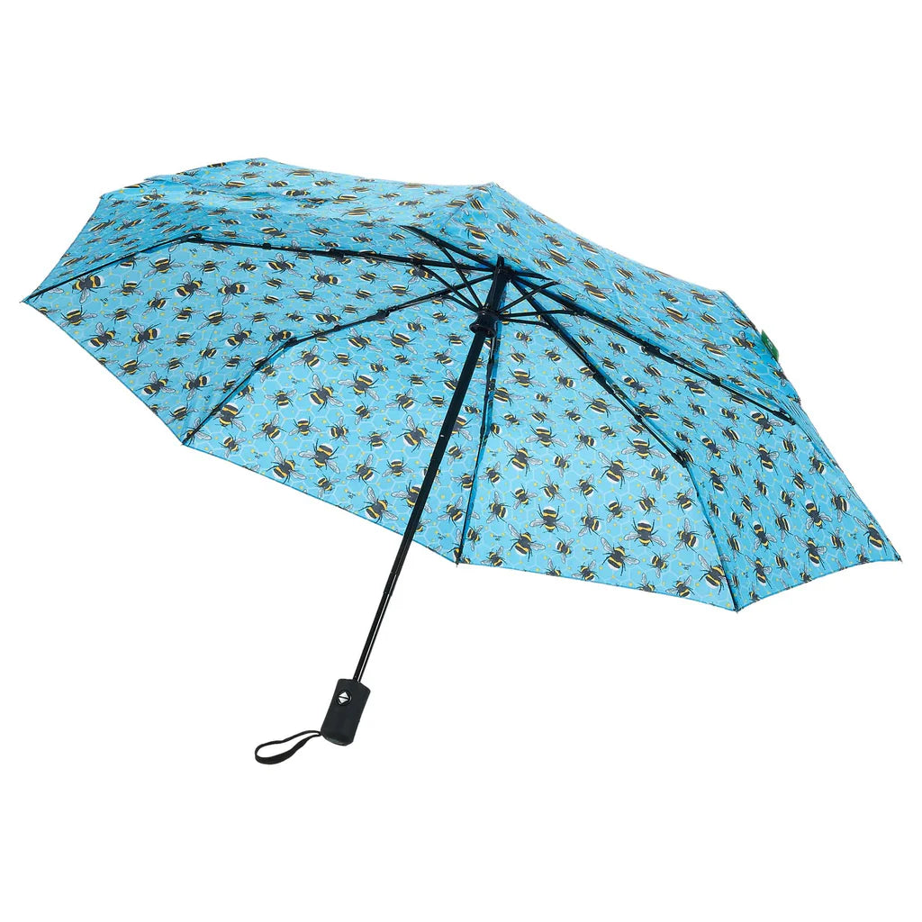 Automatic Folding Umbrella - Blue Bumblebee