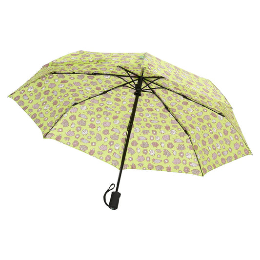 Automatic Folding Umbrella - Green Cute Sheep