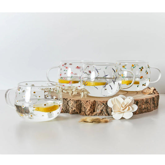 Belly Button Designs Glass Mug - Sunflowers