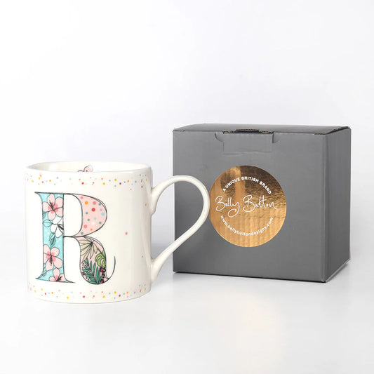 Belly Button Designs China Mug - Monogram Initial - R