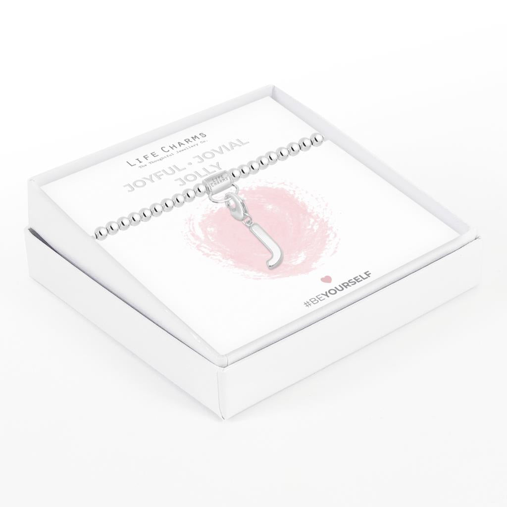 Initial Charm Bracelet - J
