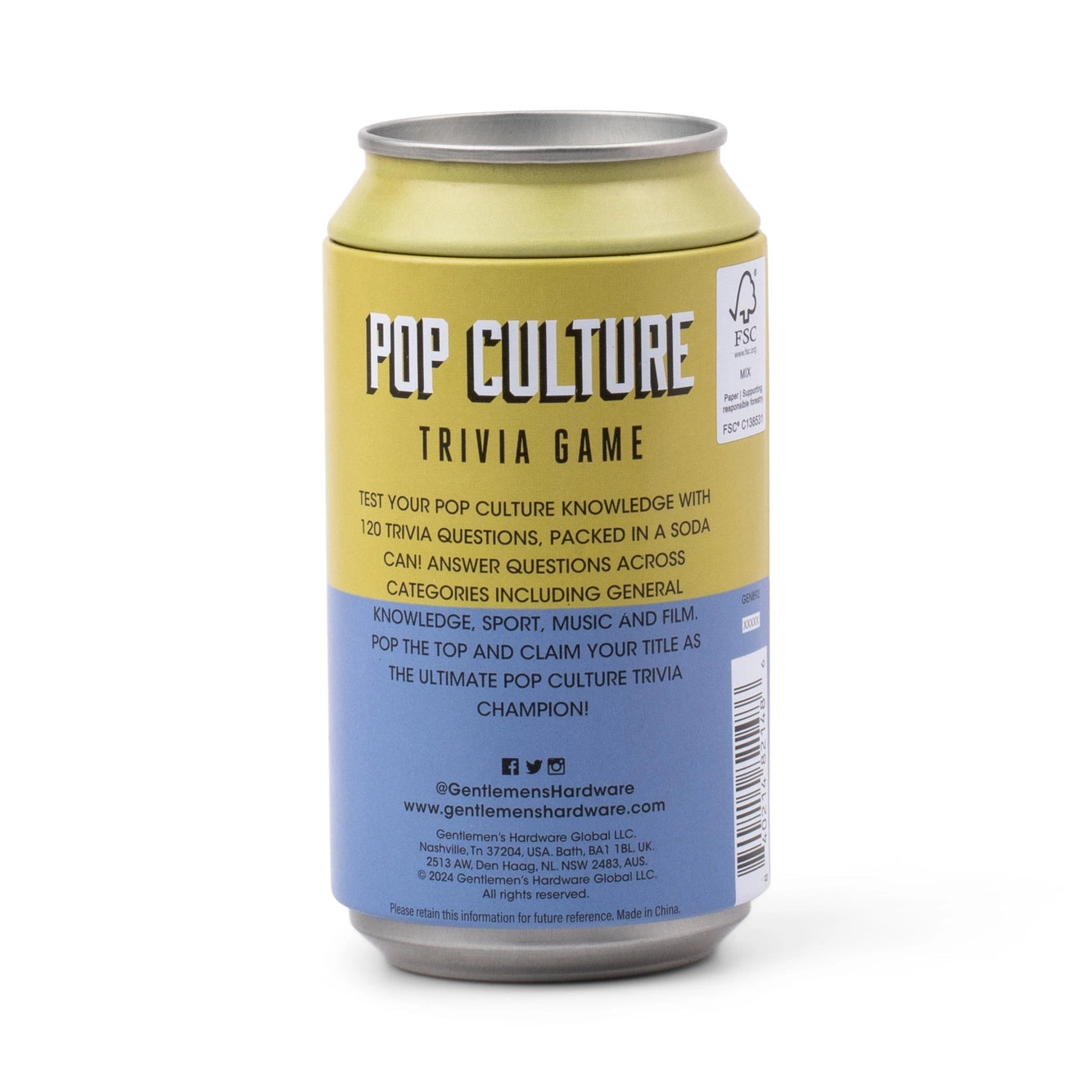 Pop Quiz In A Can