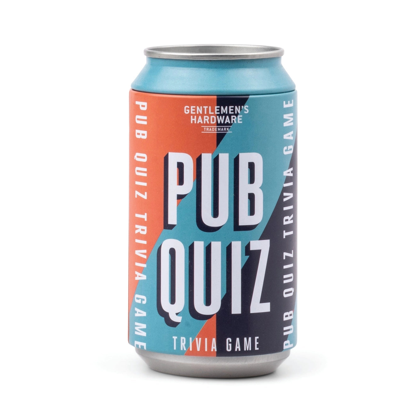 Can of 'Pub Quiz' trivia game by Gentlemen's Hardware