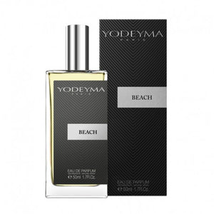 A bottle of Yodeyma Eau dev Parfum 50ml with its packaging the fragrance name is beach indicated on the box. bright citrus and green accords—think lemon, orange, fir, and sea air—then transitions into a fresh, aromatic heart of rosemary, jasmine, lily of the valley, rose, and sage. It settles into a warm, woodsy, and musky base of sandalwood, vetiver, oakmoss, Brazilian rosewood, and musk—clean, confident, and effortlessly iconic.
Smells like:&nbsp;Fiece by Abercombie & Finch