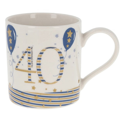 Male Age Mug - 40th