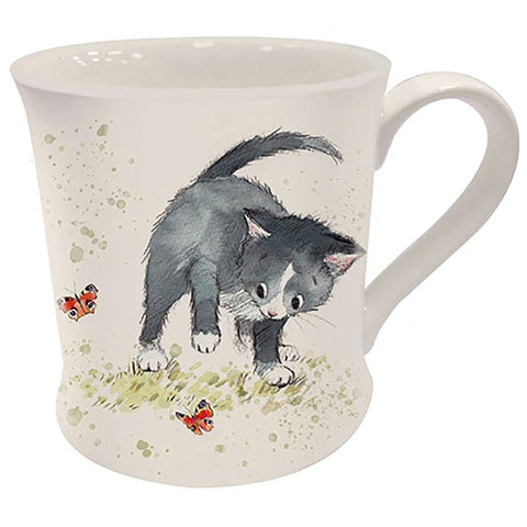 Pawsitively Purrrfect Black & White Cat Mug