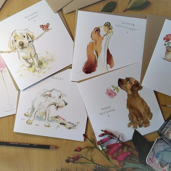 Cute Dog Birthday Card - Special Friend - Terriers