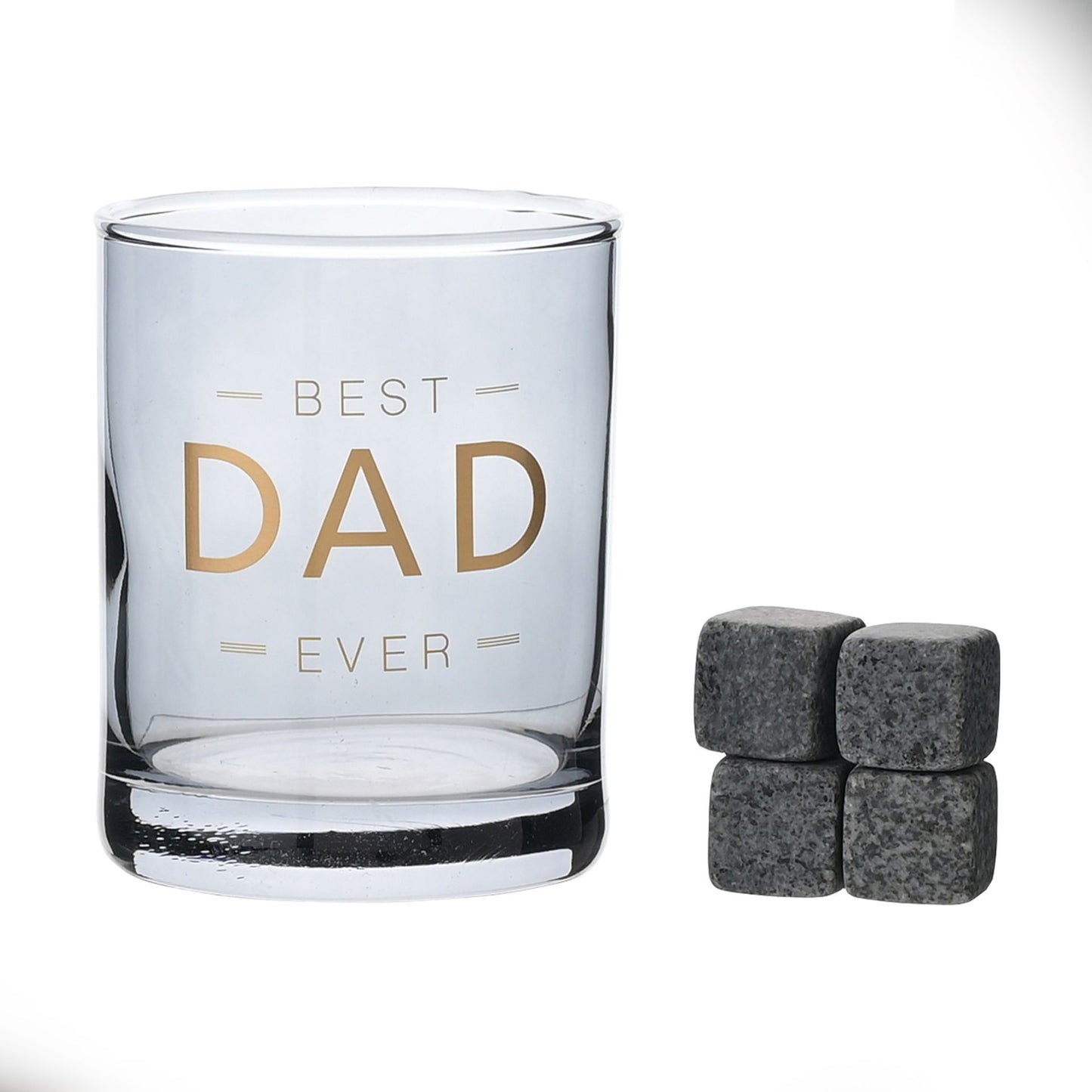 Dad Whisky Glass & Stones