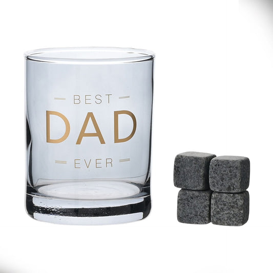 Dad Whisky Glass & Stones