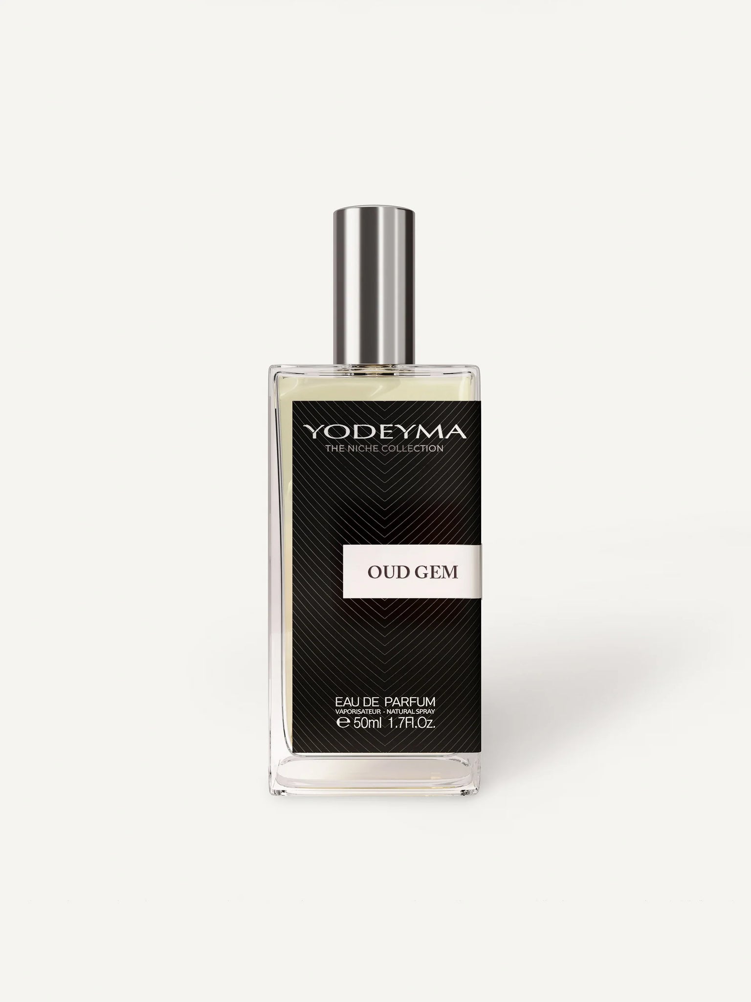 Yodeyama Oud Gem perfume bottle. a majestic, spicy-woody fragrance that weaves precious oud and agarwood with a surprising freshness of lavender and fragrant warmth from saffron and nutmeg. Grounded by a rich base of patchouli and soft musks, it exudes a confident, regal aura—bold, refined, and unforgettable.
Smells like: Initio Oud For Greatness.