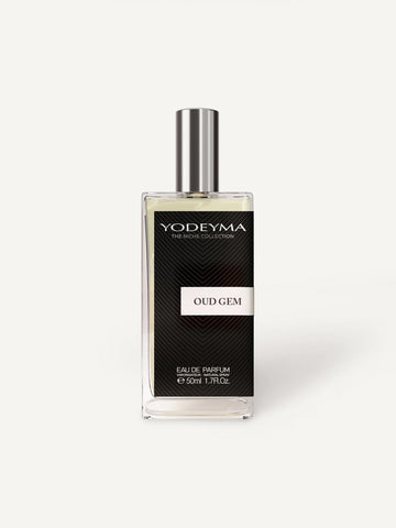 Yodeyama Oud Gem perfume bottle. a majestic, spicy-woody fragrance that weaves precious oud and agarwood with a surprising freshness of lavender and fragrant warmth from saffron and nutmeg. Grounded by a rich base of patchouli and soft musks, it exudes a confident, regal aura—bold, refined, and unforgettable.
Smells like: Initio Oud For Greatness.